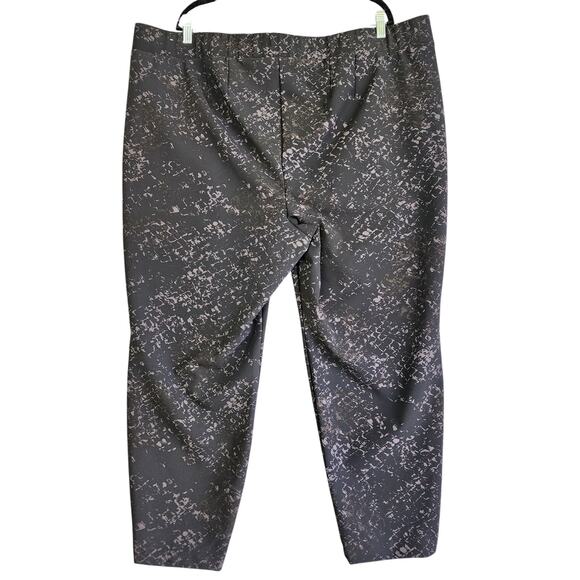 Lane Bryant Womens On The Go Slim Ankle Pant Plus Size 26 Black Viper Print NEW - Picture 5 of 12